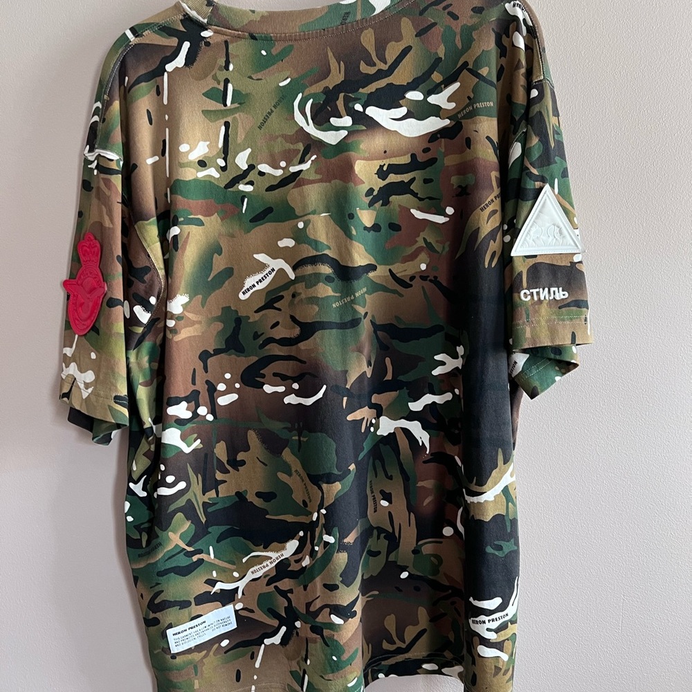 Heron Preston Chest-Pocket Camouflage Military T-shirt - Picture 2 of 12